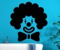 Preview: 46373 Clown-Karneval Wandtattoo Badewanne blau